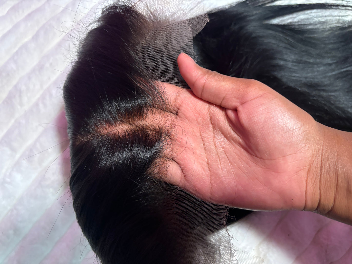 HD Frontal Pre-Plucked, Pre-bleached wig