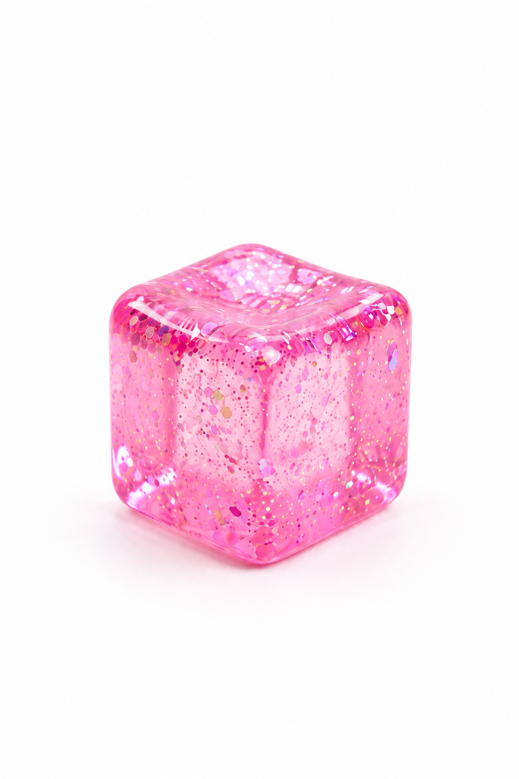 Glitter Cube Squeeze Squishy Stress Relief Toy