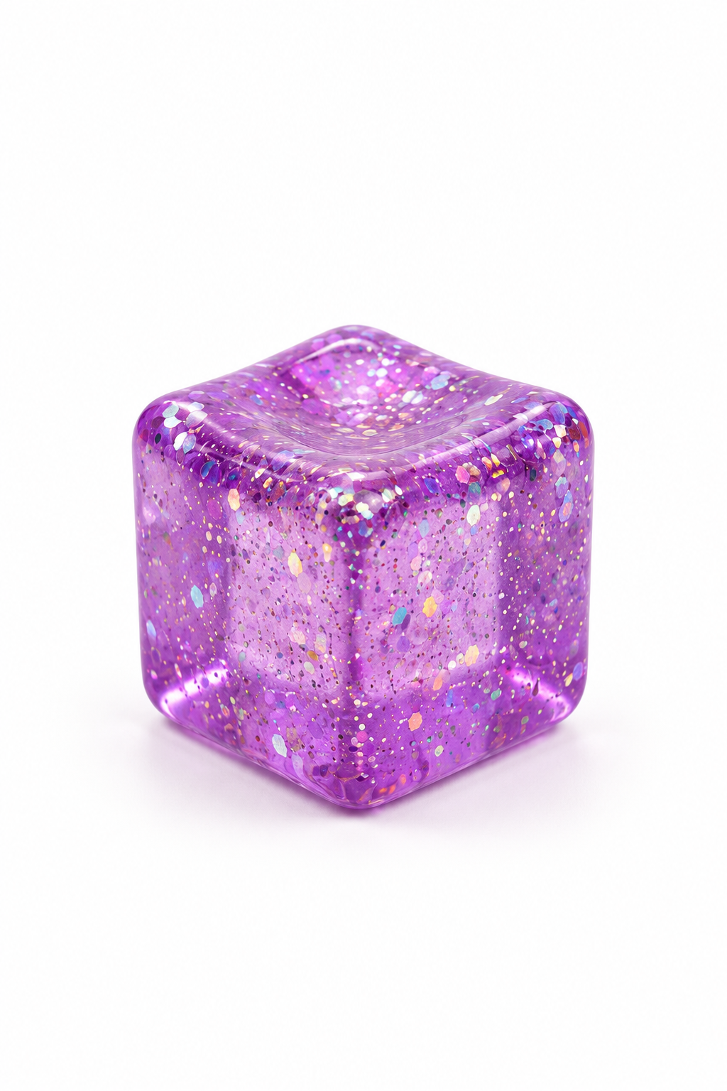 Glitter Cube Squeeze Squishy Stress Relief Toy