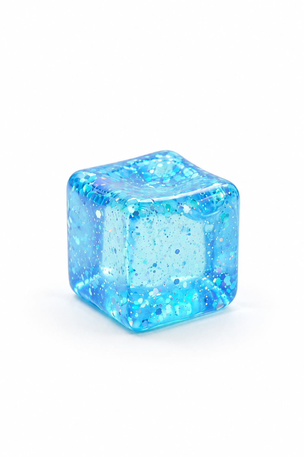 Glitter Cube Squeeze Squishy Stress Relief Toy