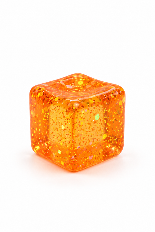 Glitter Cube Squeeze Squishy Stress Relief Toy