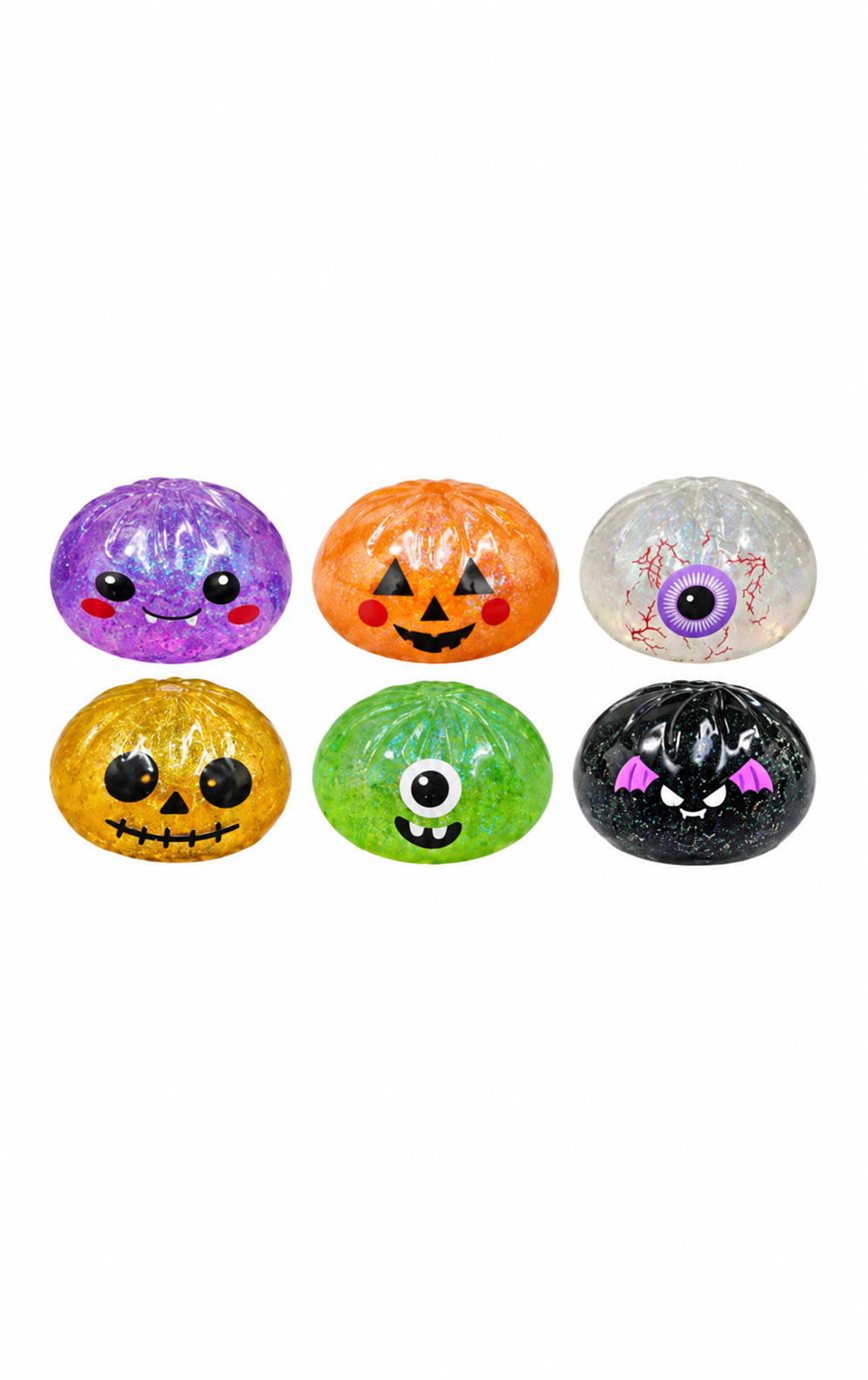 Halloween Glitter Steamed Bao Bun Dumpling Relief Toy